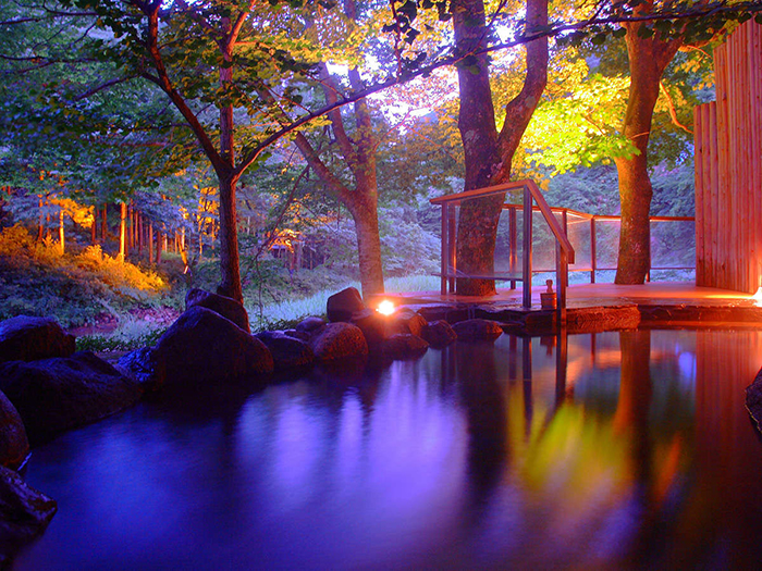 如何在温泉酒店设计中运用地形优势，创造独特的自然氛围？